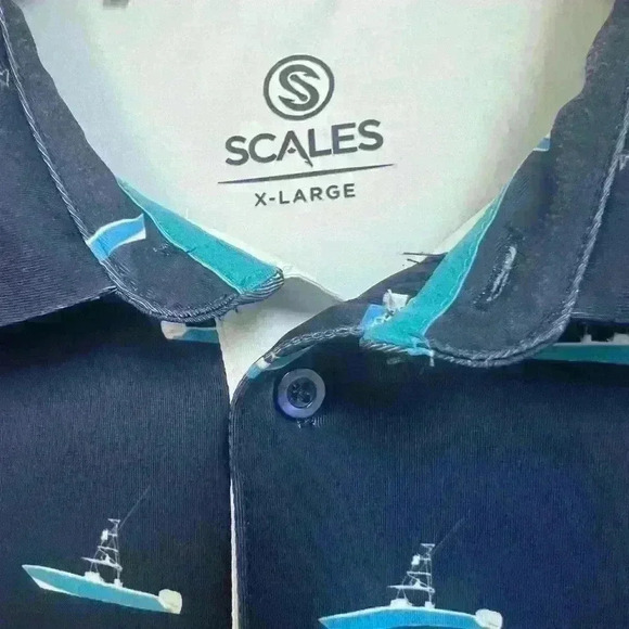 SCALES SeaVee Golf Polo Size XL - Picture 4 of 6